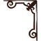 Ekena Millwork Fleur De Lis Wrought Iron Bracket, (Triple center brace), Antiqued Copper 2"W x 12"D x 15"H BKTM02X12X15TFLACO - alternate 6